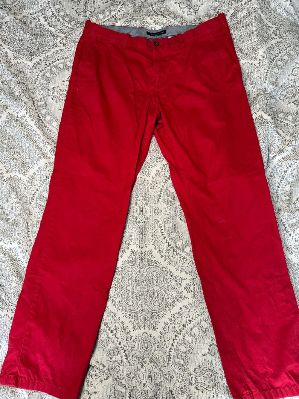 Tommy Hilfiger Red Casual Chino Pants - Classic Fit - 38x34